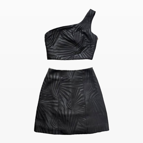 Significant Other • Camille satin jacquard matching‎ palm leaf set - Picture 2 of 10